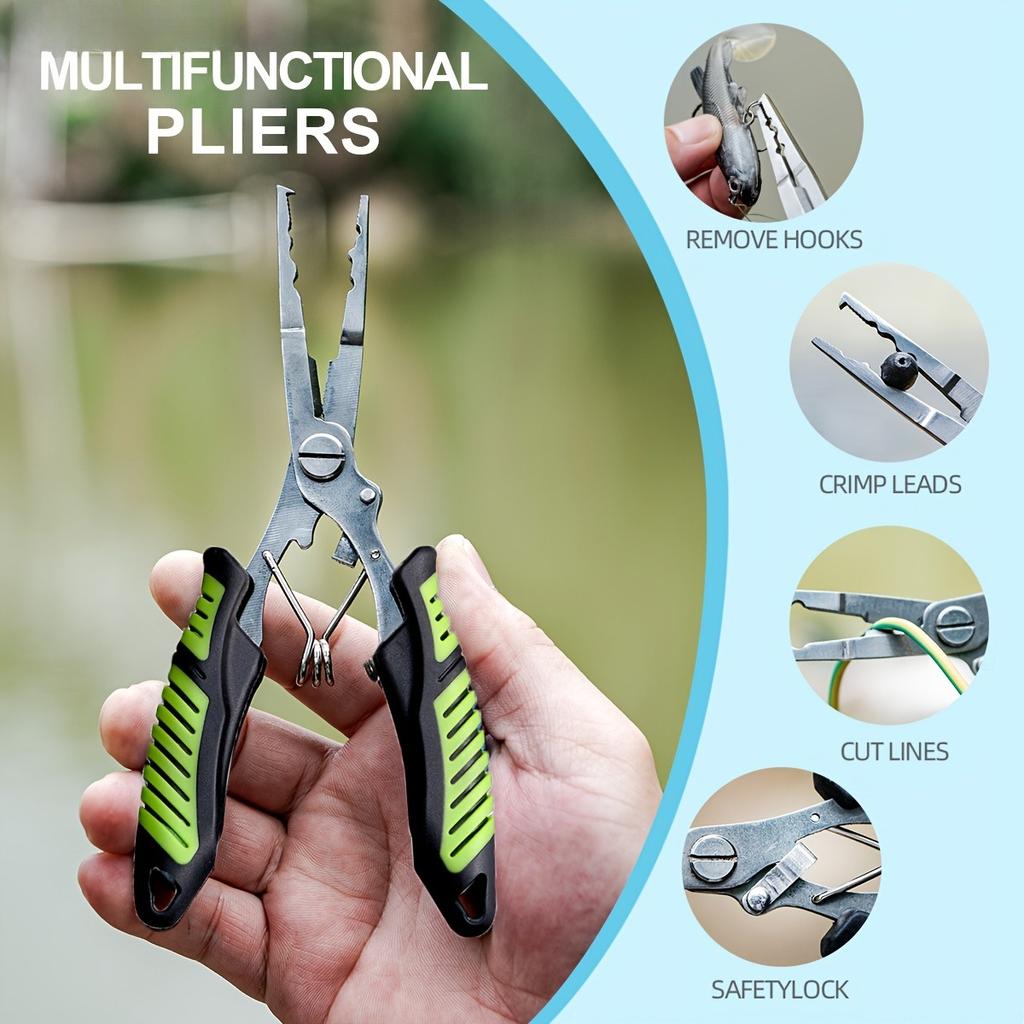 3Portable Fishing Tool Set Fishing Pliers Fish Control Device Nylon Bag Special Fishing Equipment and Tools for Outdoor Fishing