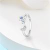 New Original   Copper Star Moon Ring For Women Fit Wedding Party Jewelry Gift