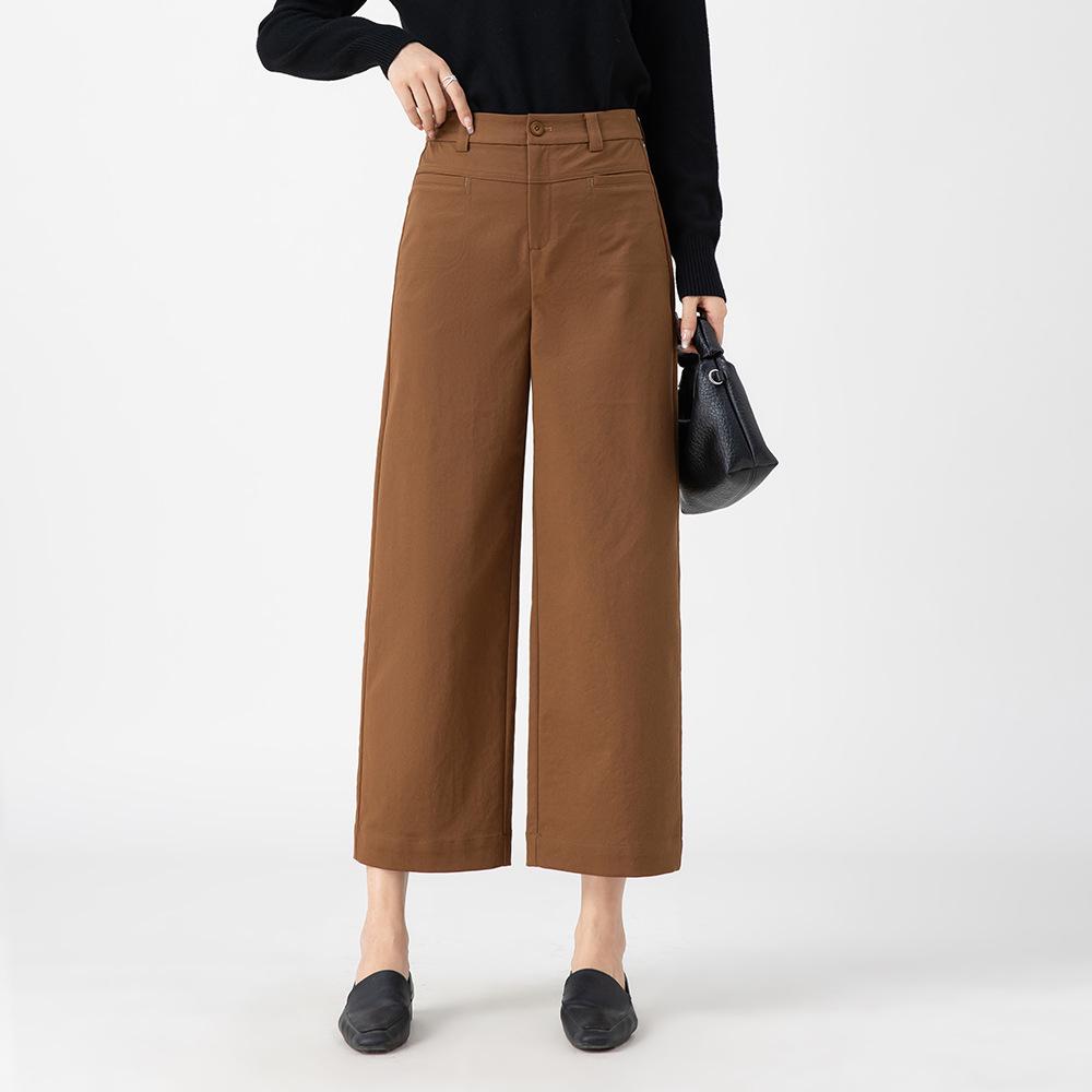 

Han Shi Yi Ren High Waist Petite Slimming Women s Wide-Leg Pants, Straight-Leg Nine-Point, Spring 2026 Collection. 32