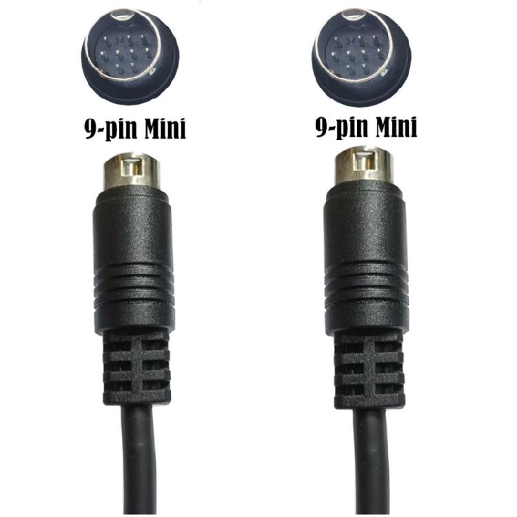 Mini-Din 9-Pin Adapterkabel Ausgezeichnete elektrische Leitfähigkeit 9-Pin Stecker auf Stecker
