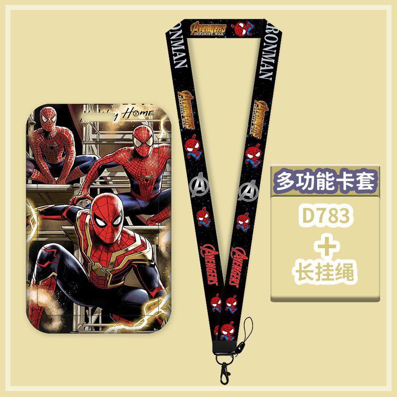 Anime Characters Card Holder Lanyard Keychain ID Credit Bus Card Cover Hang Rope Lariat Lanyard Key Rings Fans Gifts