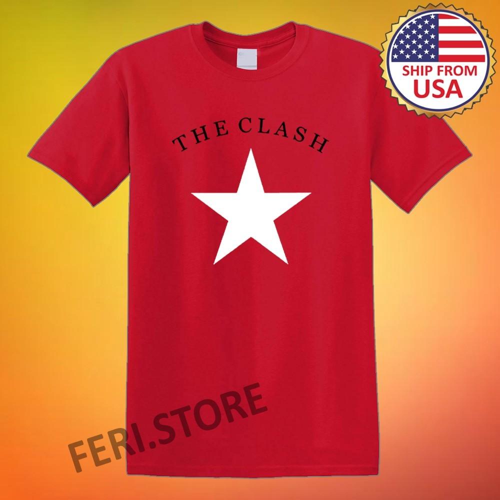 

The Clash Star Icon UK Men s Red Size S-5XL 3XL