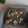 2D Jaguar Pattern With Geometric Design Pillow Cover Pattern Cushion Cover Suitable For Sofa Bedroom Car Pillow Cover