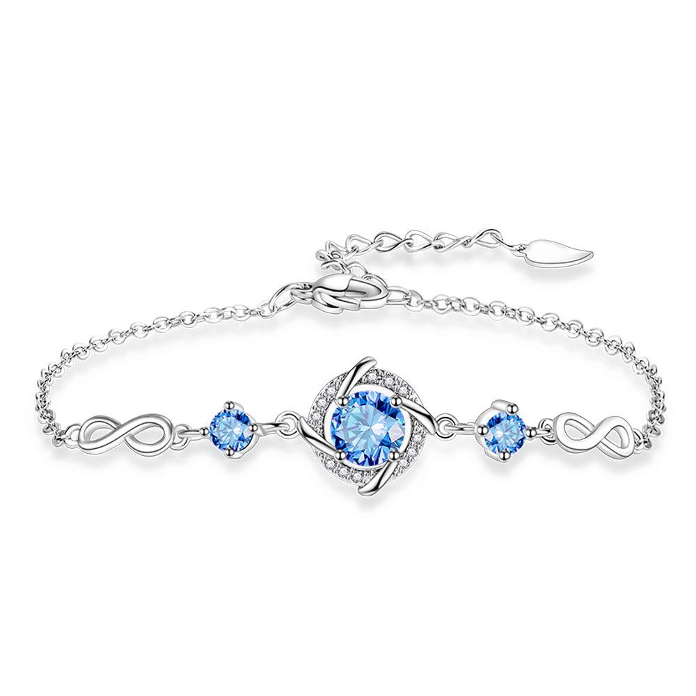 Tmall Four-Leaf Clover Pendant Necklace Stud Earrings Bracelet Set Women'S Diamond Windmill Rotating Lucky Earrings