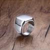 Herrenring, Sigent-Ringe, Alphabet-Ring aus Edelstahl für Herren, Vatertagsgeschenk