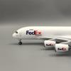 A380 1/160 Scale 47cm Model Aircraft FedEx Cargo Airways With Landing Gear and Wheels Diecast Resin Airplane Souvenir Ornament