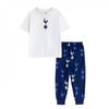 Jungen Wappen Kurzarm Lang Pyjama Set
