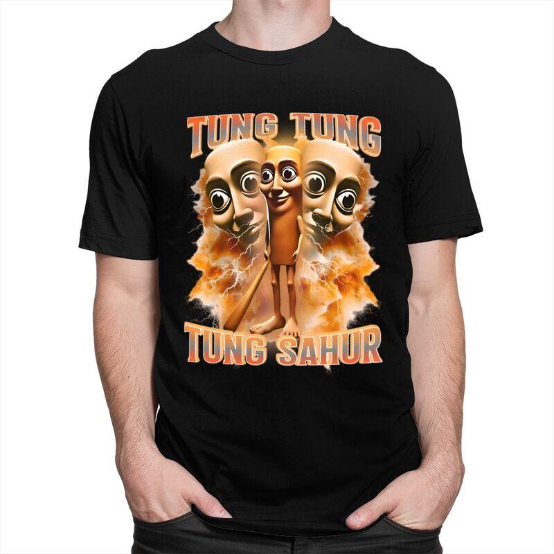 Tung Tung Tung Sahur Italian Brainrot T Shirt Men Women ShortSleeve Tshirts Summer Casual Graphic Tee Cotton Slim Fit Clothes
