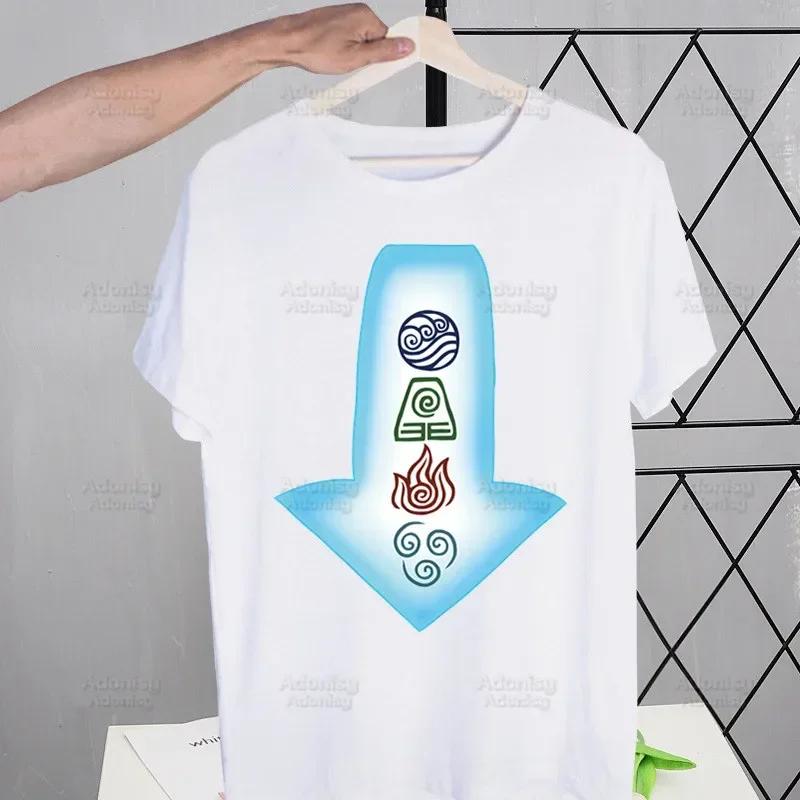 Appa YIP YIP Avatar Kreslené Tričko Pánské Retro Poslední Vládce Vzduchu Vrcholy Trička Harajuku Tričko Streetwear Hip Hop Pánská Trička