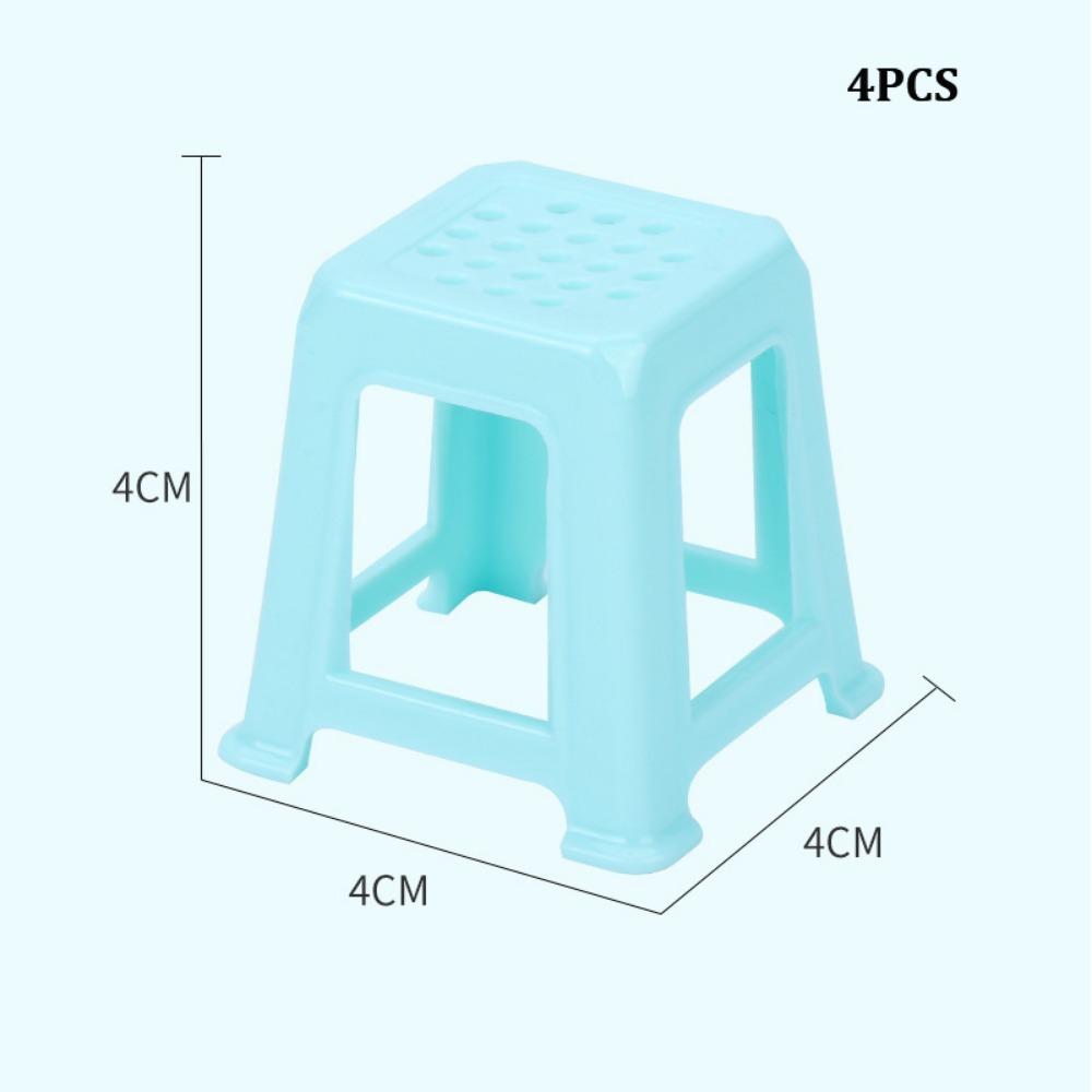 Multicolors Chinese Mahjong Pocket Table Set 1:12 Miniature Things Dollhouse Accessories