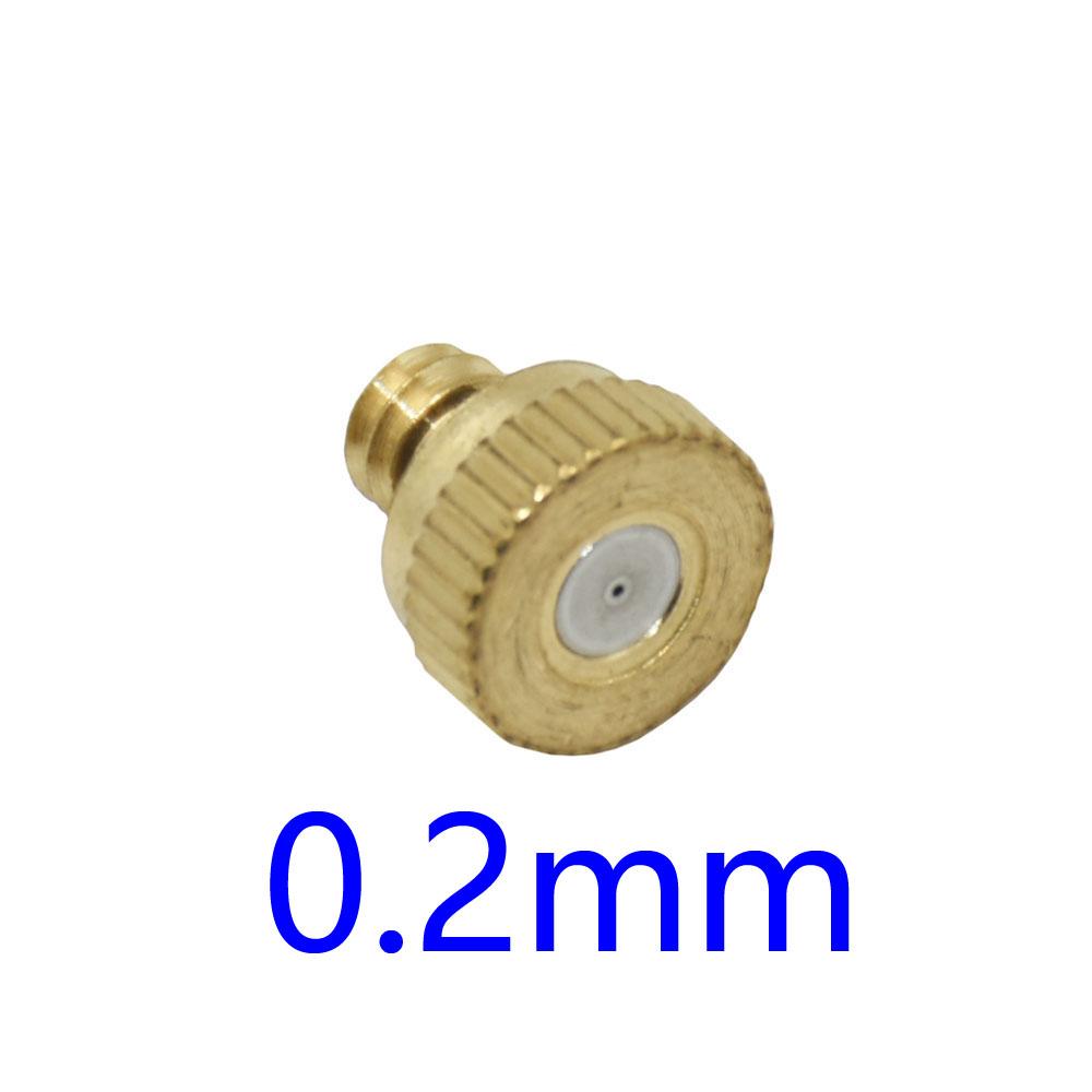 

0.2/0.3/0.4/0.5/0.6mm Misting Nozzles With 3/16 Inch Thread Fog Nozzles Tee For Patio Misting System Outdoor Cooling System 5Pcs