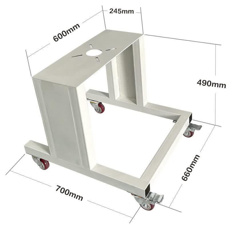 Heavy-Duty L-shaped Dryer Stand with Wheels
