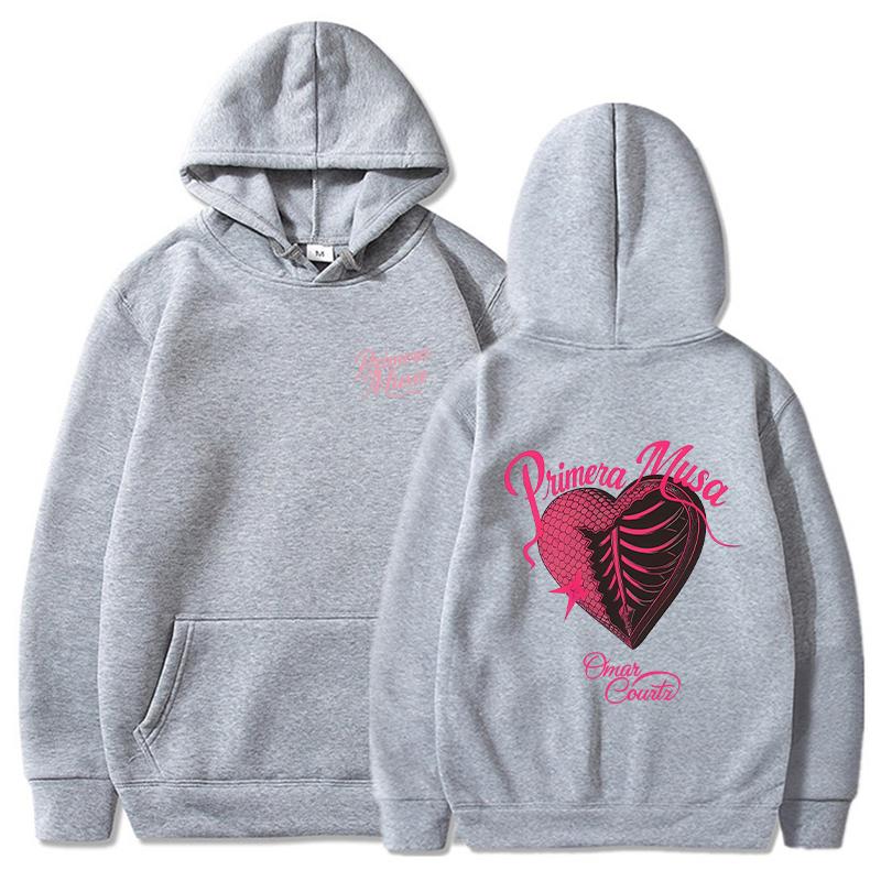 Omar Courtz Hoodies Men Primera Musa Album 2025 Cover Printed Sweatshirts Women Fashion Casual Streetwear Hoody Pullovers
