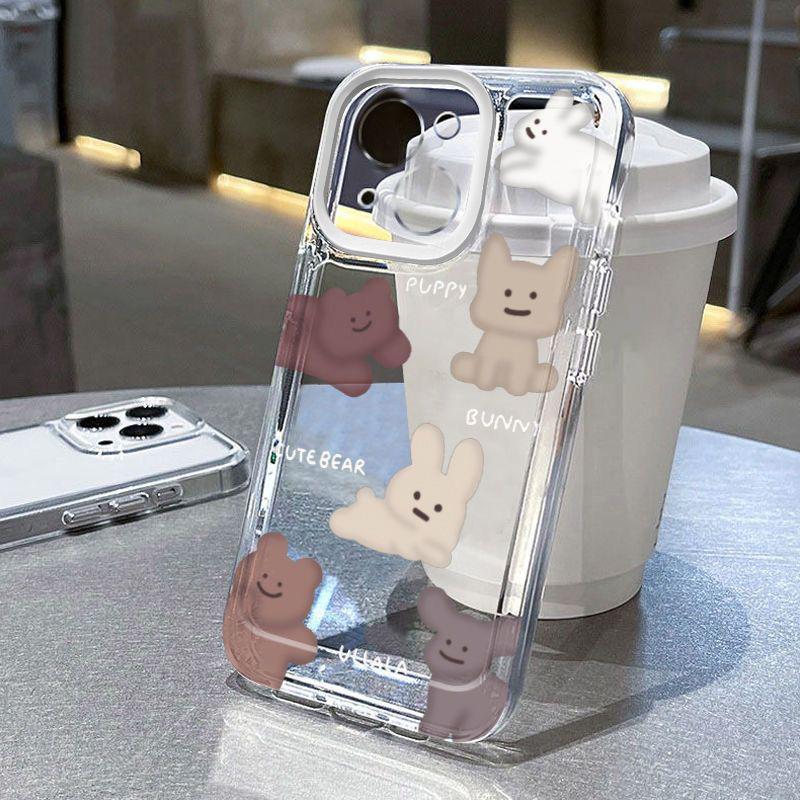 

Чехол Bear Rabbit для iPhone 15 Pro Max, мягкий чехол Apple 13/14/12, чехол 8P, 11 New XR/XS iPhone 13 Pro