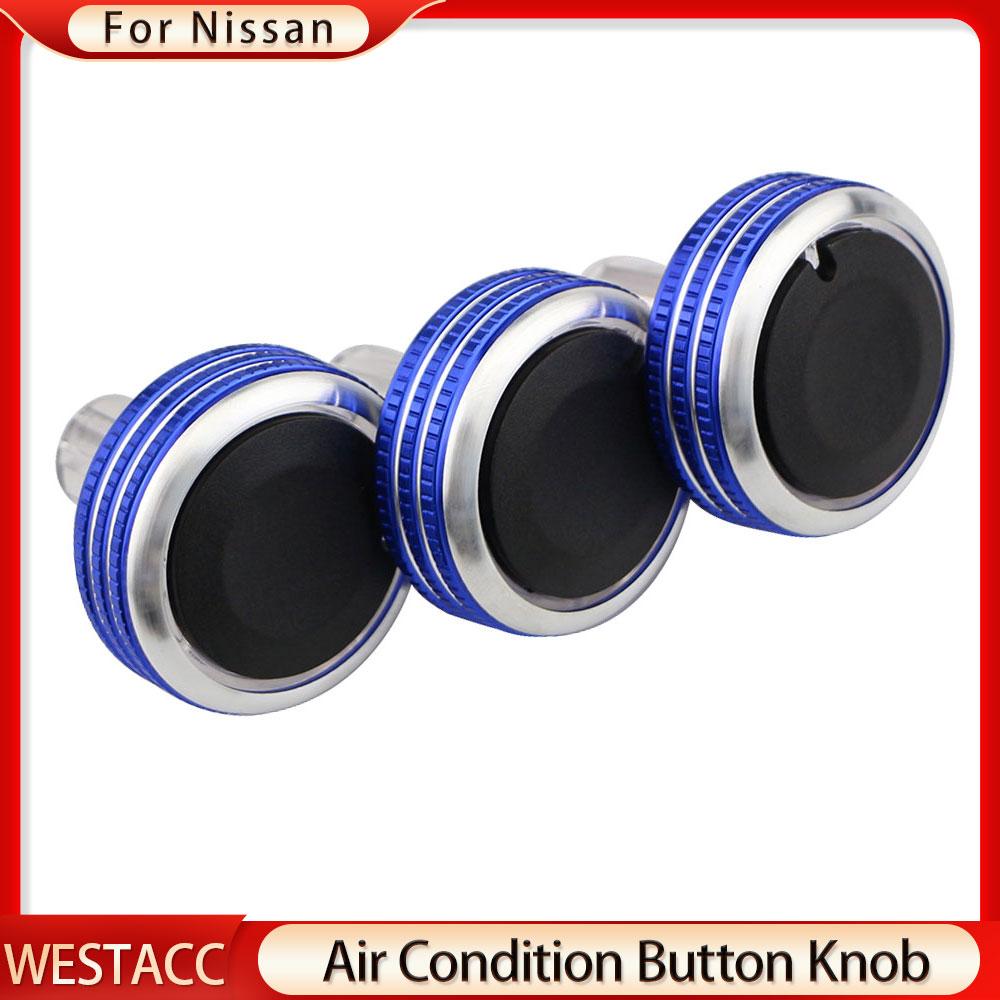 Car A/C Air Conditioning Knob Heat Control Switch Button Knob for Honda Old Fit 2002 - 2010 AC Knobs Aluminum Alloy