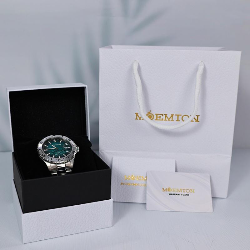 MOEMTON man watches, fully automatic mechanical watch, sapphire crystal, sports diving watches for man
