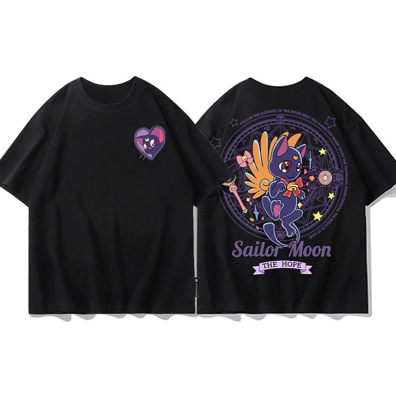 Pretty Guardian Sailor Moon Magic Square Joint-Design T-shirt  Perfect for Parents and Children Short Sleeve Shirt