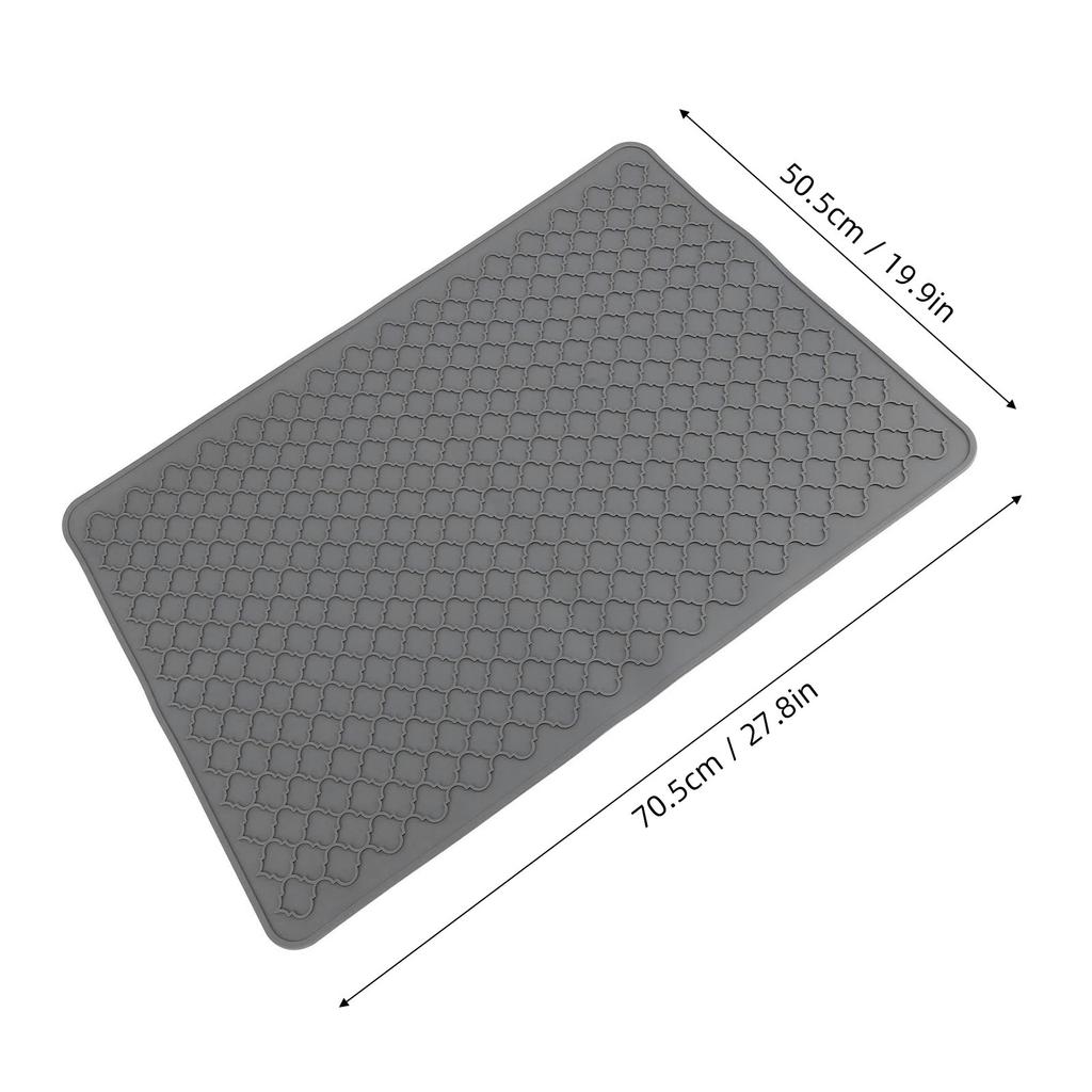 27.8 X 19.9in Silicone Stove Top Cover for Electric Stove Silicone Stove Mat Dish Drying Mat for Kitchen Counter Gray