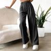 High Waist Wide Leg Dress Pants for Women Business Casual Trousers with Button Closure and Belt Loops Suitable for Office and Daily Wear