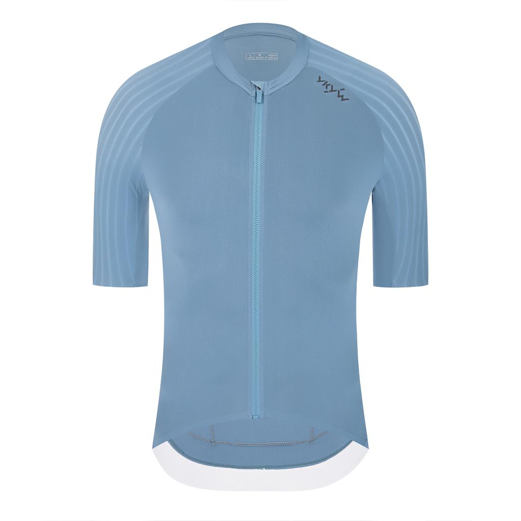 Maglia da Ciclismo Estiva da Uomo Maglia da Bici da Strada Cerniera YKK Maglia da Bicicletta Traspirante Aerodinamica Manica Raglan