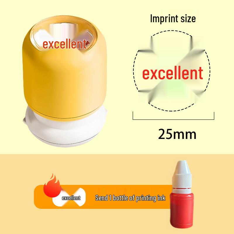 English Teacher's Grading Stamp: Encouragement and Praise for Primary Students