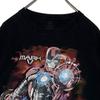 [USED] Vintage USA Marvel Iron Man T-shirt, Black, Size L, Anime Character T-shirt
