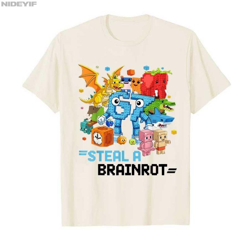 2025 Summer Women's Clothes Streetwear Crayon Shin Chan  Print Cartoon T Shirt Tops Men's Women's Clothes 100%Cotton T Shirts