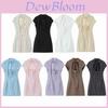 Rochie Sexy Slim Fit din Poliester cu Papion și Buline pentru Primăvară