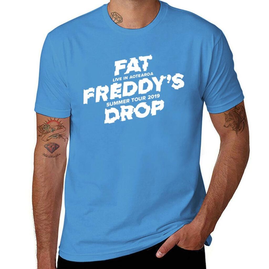 Fat Freddy&x27;s Drop Aotearoa Summer Tour 2019 Essential . T-Shirt Boys Animal Print Quick-drying Plain White T Shirts Men