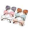 Women's Fashion Polygon Metal Sunglasses with Ocean Lens - New Trendy Design