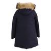 Moncler DIMITRA Fur-trimmed Down Jacket Coat 00 NavyUsed
