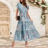 Women's Flowy Dresses Women's Summer Dresses Casual Short Sleeve Maxi Dresses Formal Maxi Dresses