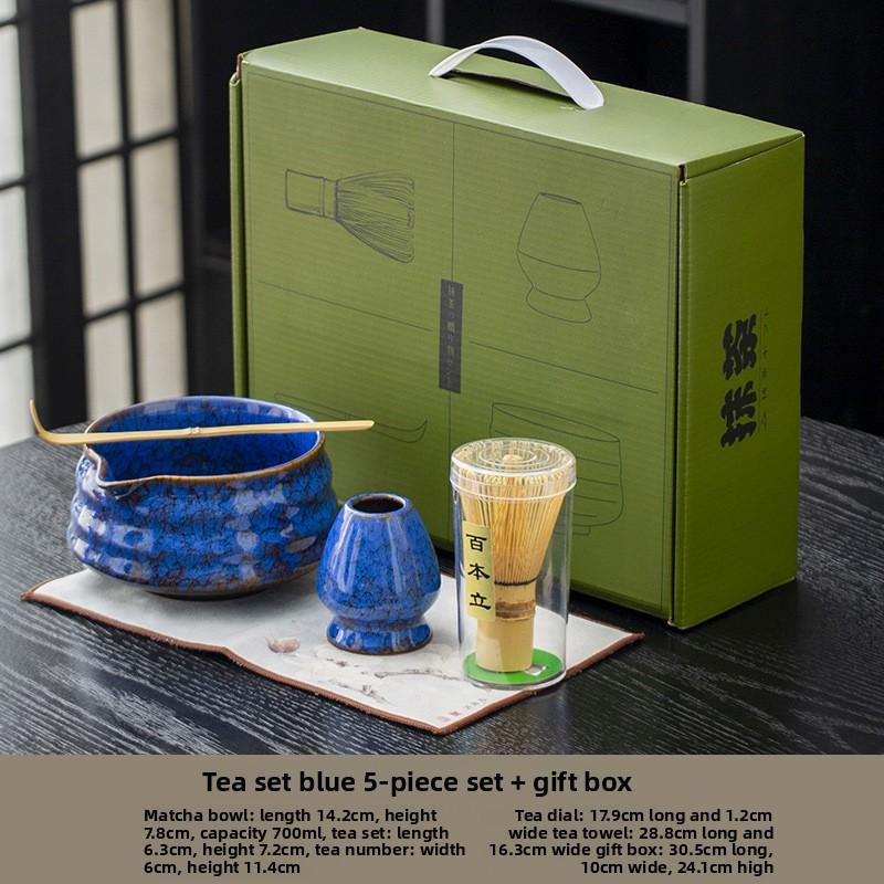 5/7-piece set Japanese Matcha Bowl Matcha Song Dynasty Tea Ordering Tools Ceramic Tea Bowl Teacup Stirrer Matcha Brush Tea