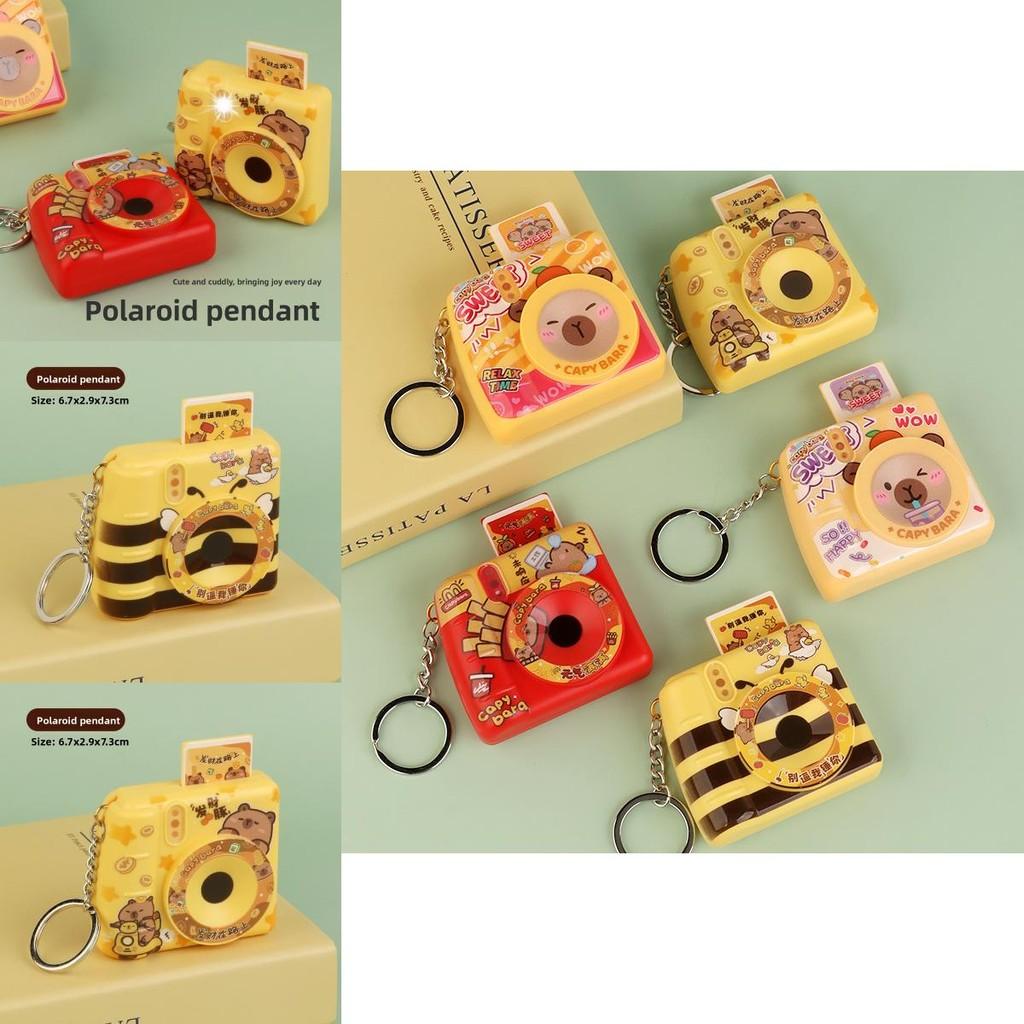 Capybara Camera Flash Keychain With Light And Sound For Kids Gift