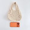 Fluit Studio Mini See-Through Knit Floral Lace Tote Bag