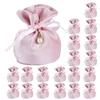 20Pcs Delicate Plush Gift Storage Pouches Luxurious Plush Pouches for Wedding Favors Chocolate and Candy Gifting