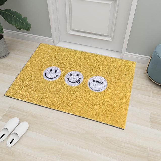 Cartoon-Fußmatte für Zuhause, Veranda, Schlafzimmer, Zimmer, rutschfester Fußteppich, Eingangstür, Reibteppich, Heimdekoration, Veranda, Ausdruck, Fußmatte 