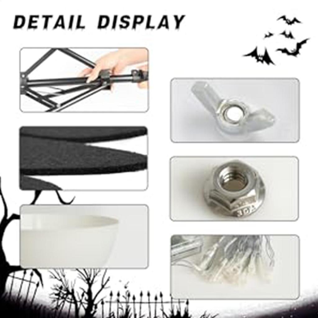 Halloween Lighted White Cloth Ghost Candy Bowl Indoor & Outdoor Decor Kit Scary Standing Ghosts Decor for Front Door Porch Yard