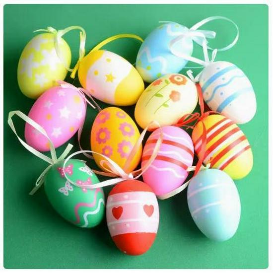 Easter Egg Toys: Handmade DIY Painted Plastic Eggs for Kindergarten Decoration