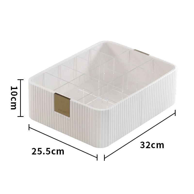 Storage Box Large Capacity Socks Shorts Divided Sorting Artifact 3-in-1 Storage Box