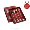 Christmas Cutlery Gift Set Stainless Steel Spoon Home Gift Spoon Set Gift Box Santa Claus Reindeer Coffee Spoon Dessert Spoon