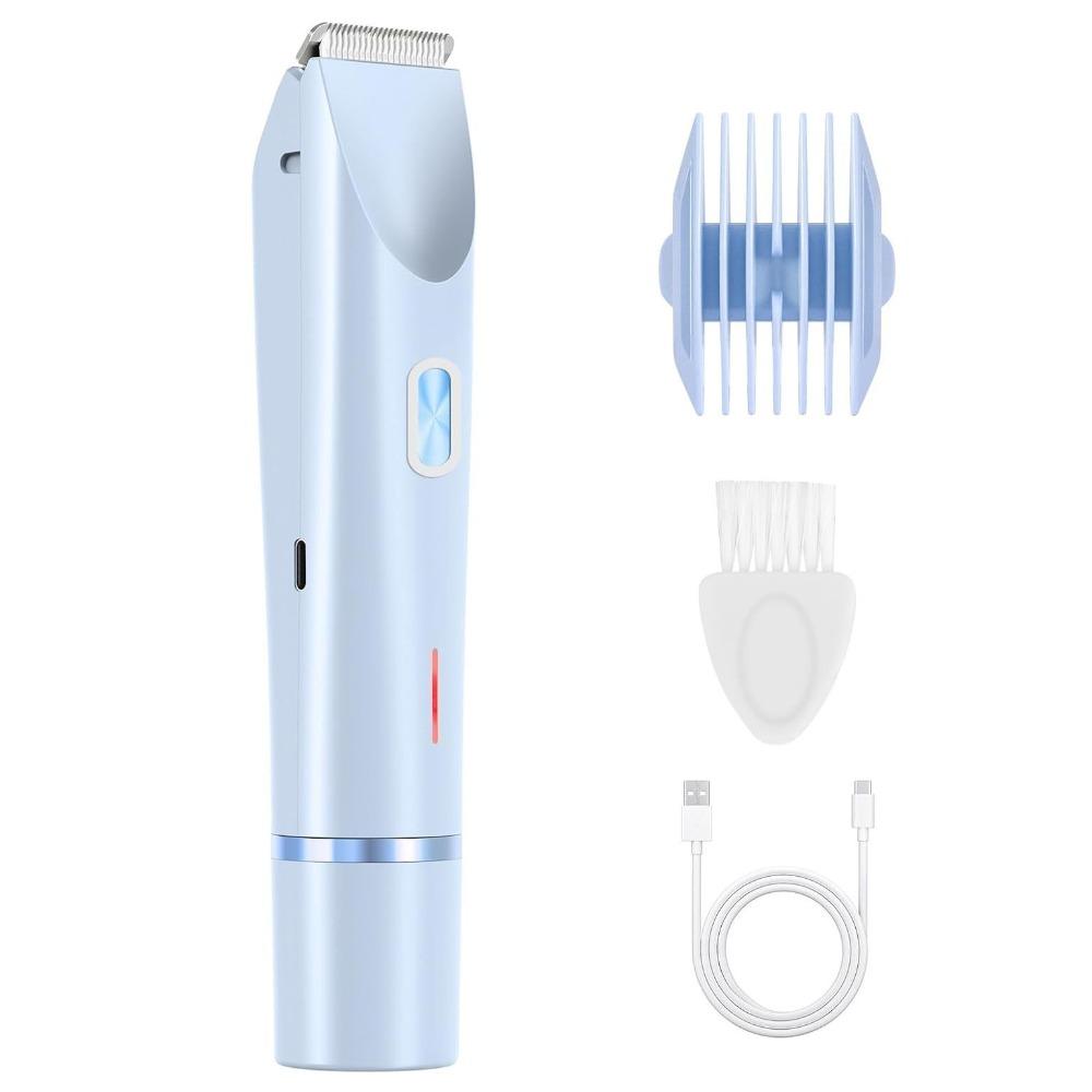 Double-headed Women's Hair Shaver 2 In 1 Private Parts Trimmer Electric Hair Remover  Eyebrows