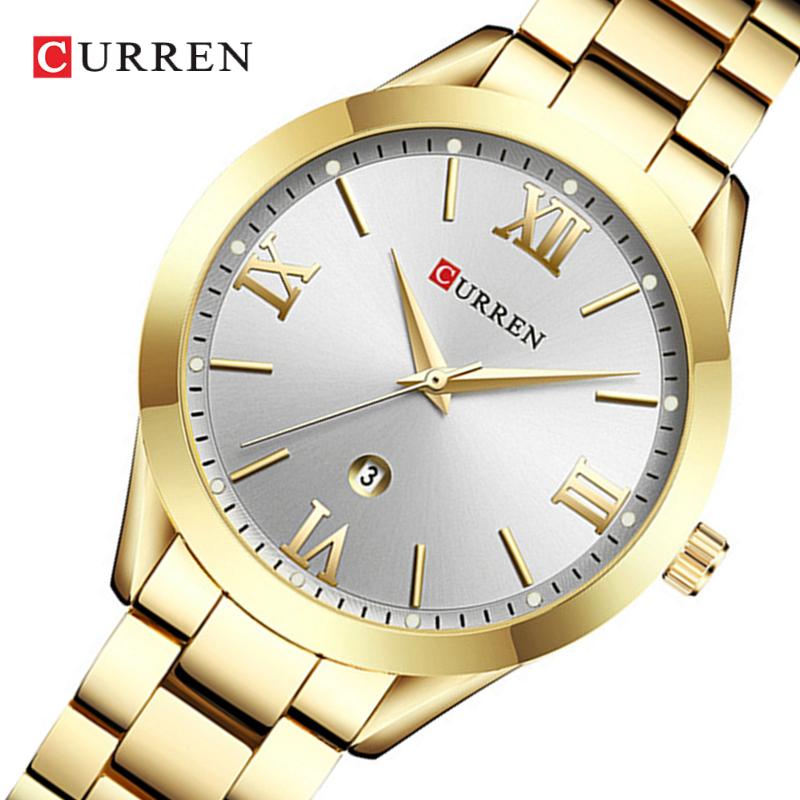 Buy Curren New Fashion Top Brand Women's Watches Stainless Steel Gold ...