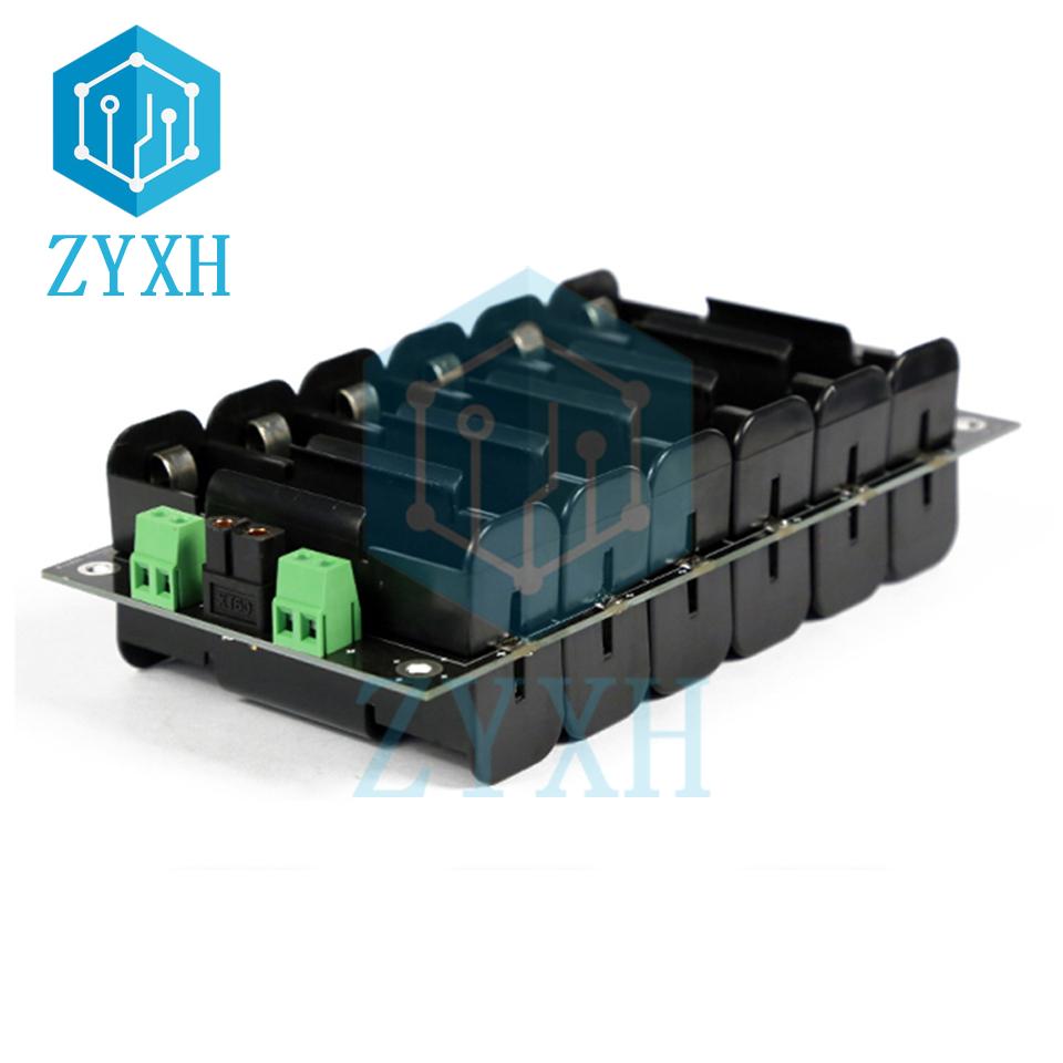 BMS 6S 21700 Battery Case 1P 2P Power Wall Power Bank Box Holder With 40A Balancer Charging Board For Ebike/UPS