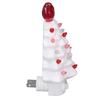 Xmas Tree Night Light Ceramic LED Plug Into Wall Decorative Lamp for Home Kids Room Bedroom Hallway 