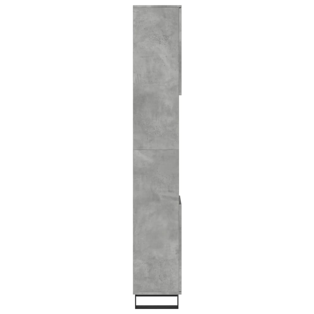 Bathroom Cabinet Concrete Grey 30x30x190 cm Particleboard