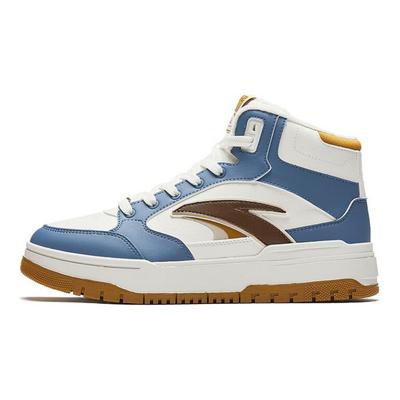 982 Pile Spesso Caldo Resistente all'Usura Scarpe da Skateboard High-Top Uomo Scarpe da Skateboard Blu Bianco Marrone 112448961-5
