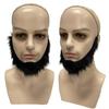 Falscher Bart Falscher Schnurrbart Schwarzer Bart Halloween Bart Langer Bart Falsches Kostüm Schnurrhaare Alter Mann Schnurrbart für Party