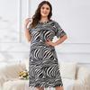 Fashion Floral Print Nightgown Sleepshirts Women Nightdress Shorts Sleeve Plus Size Nightgowns Sweet Casual Sleepwear Sleepdress