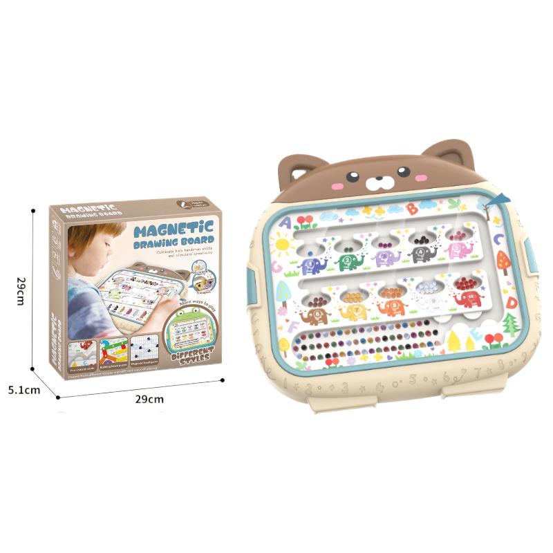 Children'S Early Education Magnetic Pen Drawing Board Maze Pen Control Training Magnetic Pen Intelligence Maze Walking Toys